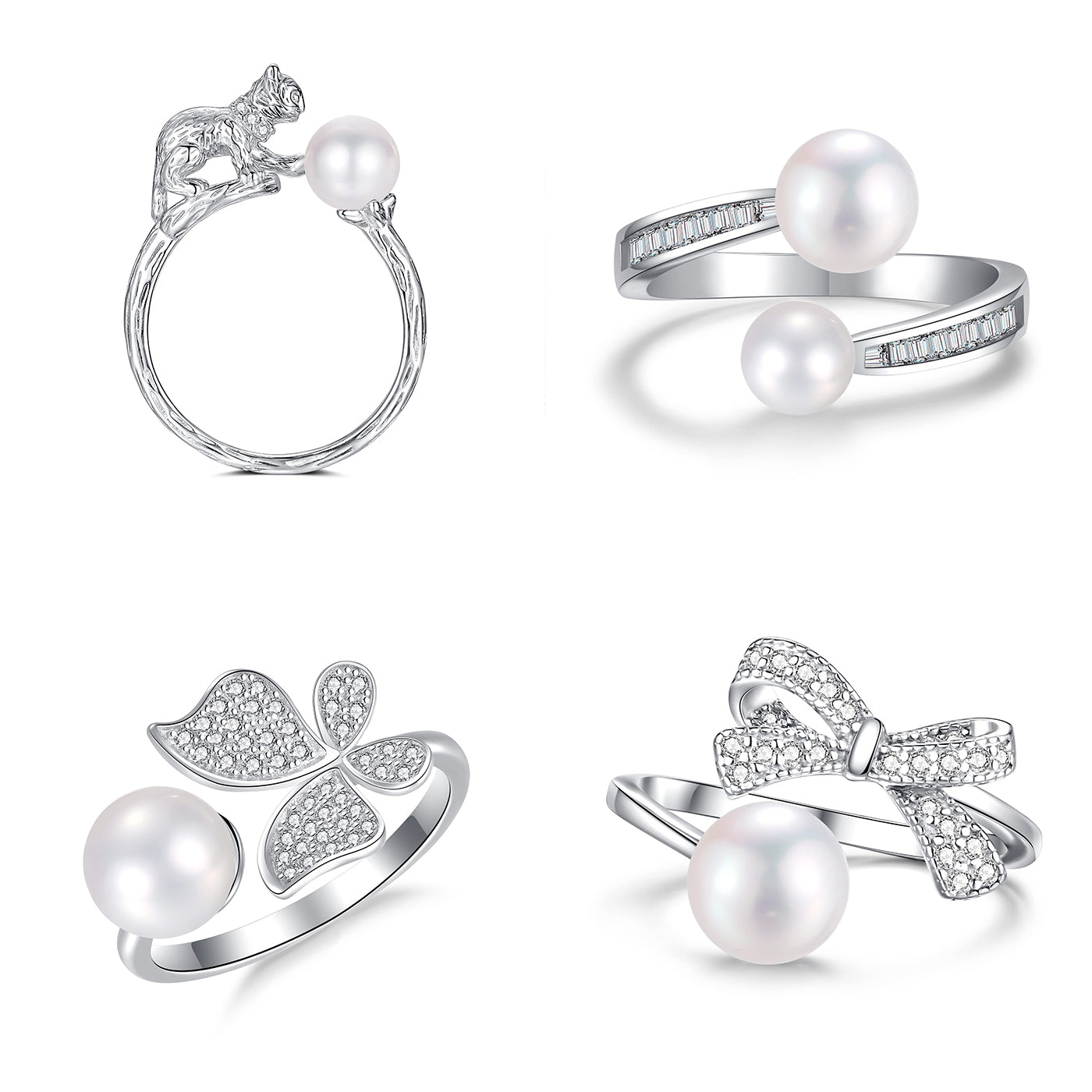 Stylish jewelry American Diamond Stone Girls Silver Ring - Gem O Sparkle